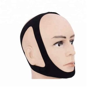 ซิลิโคนปิดปากนุ่มป้องกันการนอนกรนพร้อมสายรัดคางแผ่นแปะจมูก - Product Image 1