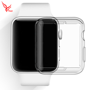 Completa de la cubierta de TPU caja de cubierta de silicona suave delgada transparente para <span class=keywords><strong>Apple</strong></span> Watch 40mm 44mm serie 4 - Product Image 1