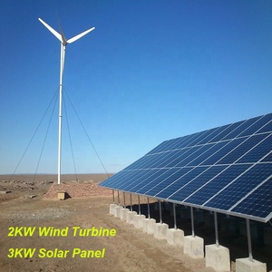Kit Solar Eólico de 5KW, Generador Eólico de 48V, Onda Sinusoidal Pura, Baja Frecuencia, Batería de Gel de 150AH, Cable de 6m, Torre de Eje Horizontal, 20 Años de Garantía - Product Image 1