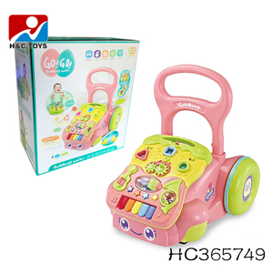 Plus Populaire En Plastique Éducatif Bébé Chariot Marcheur <span class=keywords><strong>Trotteur</strong></span> Avec Musique HC339823 - Product Image 4