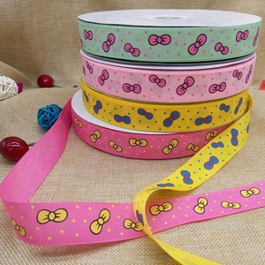 Bán buôn tùy chỉnh thiết kế logo đầy màu sắc in Grosgrain Băng dâu tây mô hình Grosgrain <span class=keywords><strong>Ribbon</strong></span> Rolls để đóng gói - Product Image 2