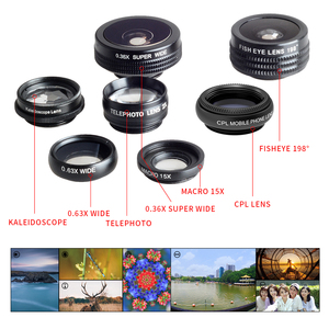 Online Shopping Usa Cell Phone Camera Lens Kit Premium Quality All Brands Mobile Clip-on 7in1 Lens - Product Image 3
