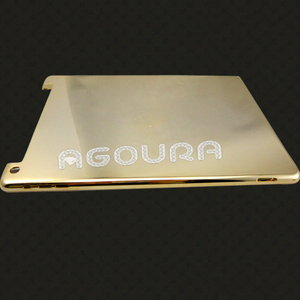 Fábrica, alta Calidad para el ipad 5 24 k oro de la contraportada acabado de espejo, la cubierta del espejo para el ipad - Product Image 1