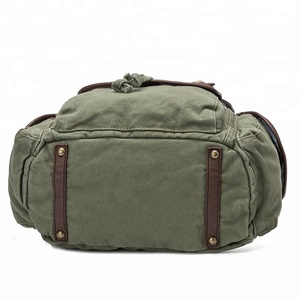 Cooles Design umwelt freundliche Leinwand und Hanf Outdoor-Großhandel benutzer definierte Wandern große Kapazität lässig Reise Rucksack Rucksack - Product Image 3