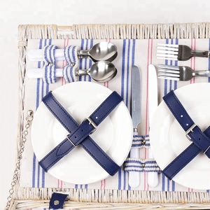 El sanatları hediye için piknik sepeti sepet set gıda depolama hasır piknik sepeti - Product Image 4