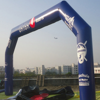 PDyear — porte en arc gonflable avec logo publicitaire, en tissu imprimé, événements de course, de sport,