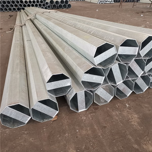 Poste tubular de acero galvanizado, poste de <span class=keywords><strong>metal</strong></span> de 12m - Product Image 5