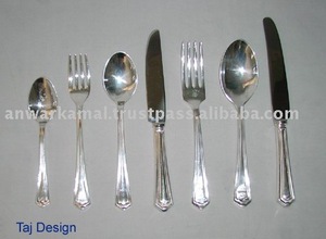 Ensemble de couverts en laiton argenté - Product Image 2