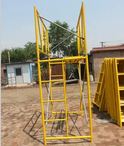 China supplier frame scaffolding safety galvanized zinc/painted meson frame