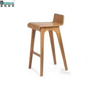 B-001 # diseño moderno haya alta de <span class=keywords><strong>bar</strong></span> de madera Silla de <span class=keywords><strong>bar</strong></span> silla de madera para hotel - Product Image 2