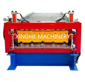 Kim loại tấm lợp mạ kẽm làm cho máy tường Roof Panel lạnh cuộn tạo thành máy - Product Image 1