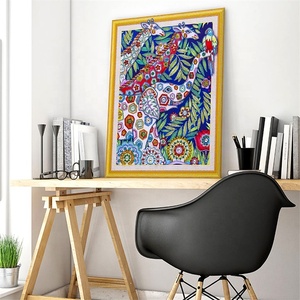 Peinture de diamant en forme spéciale de <span class=keywords><strong>girafe</strong></span>, 47x57cm, décoration de la maison, peinture artistique abstraite pour enfants - Product Image 2