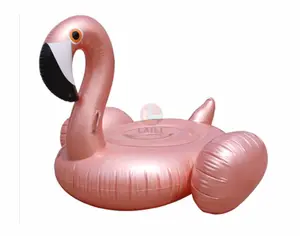 150cm inflatable pool float pink flamingo with lowest factory price/summer water sports tool