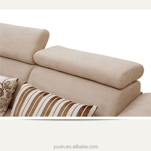 Phong Cách Châu Âu L-Hình Cắt Sofa Đặt Có Thể Tháo Rời Bìa Gỗ & Vải Chất Liệu Cho Phòng Khách Phòng Ngủ OEM Ứng Dụng Sofa - Product Image 5