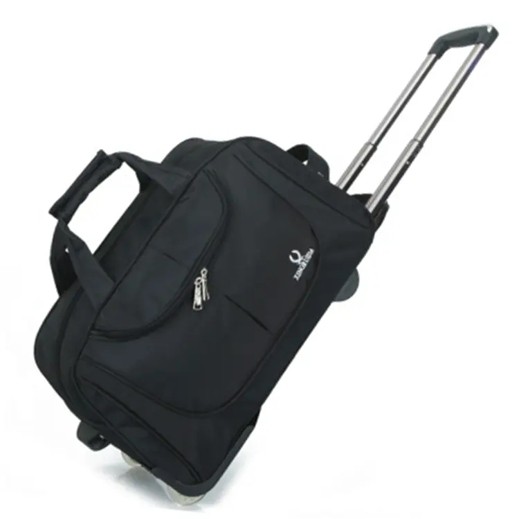 Outdoor luggage 600D large capacity duffle bag travel trolley bag