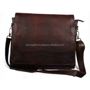 Genuine <b>Leather</b> <b>Laptop</b> <b>Bag</b> / <b>Laptop</b> Carry <b>Bag</b> / Promotional <b>Laptop</b> <b>Bag</b> with Customized Dimensions Unisex Design - Product Image 1