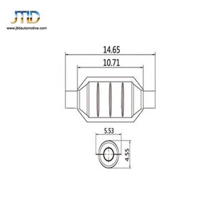 Convertidor Catalítico Universal de Acero Inoxidable con Diseño de Panal para Autos de Gasolina Audi/VW - Marca JTLD - Product Image 4