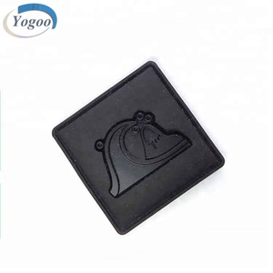 מותאם אישית 3d סיליקון ממוחזר 3D סיליקון עם תוויות לוגו בעלי חיים מתכת לוגו מערב נעלי עור - Product Image 2