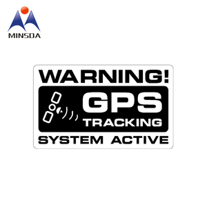 Minsda Nhãn Dán Cảnh Báo Chất Lượng Cao PVC PE Bán Sỉ Nhãn Dán Theo Dõi GPS In - Product Image 5