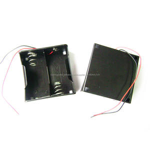2x1.5 v Tamanho D (UM-1 * <span class=keywords><strong>2</strong></span>) Caso Suporte Da Bateria com o black & red chumbo fio - Product Image 3