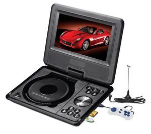 Small 7 inch Mini TV With DVD Player With USB MP3 RMVB FM Radio TV Game EVD DVD Player