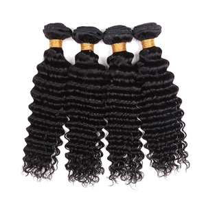 Brazilian Deep <strong>Curly</strong> Bundles 100g/ <strong>Piece</strong> Unprocessed Virgin Human <strong>Hair</strong> Extension Natural Color <strong>Hair</strong> Weaving - Product Image 2