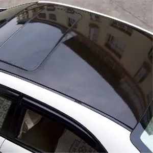 Annhao 1.35*14m גבוהה ביצועים שחור רכב פנורמי גגון מדבקה לרכב גג סרט