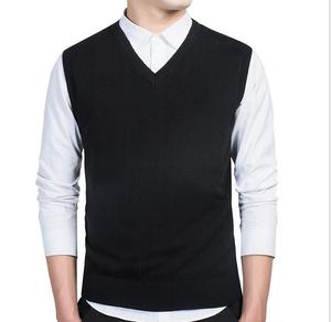cuello en v suéter <span class=keywords><strong>chaleco</strong></span> al por mayor, <span class=keywords><strong>hombre</strong></span> con cuello en v sin mangas del <span class=keywords><strong>chaleco</strong></span> del suéter de <span class=keywords><strong>rombos</strong></span> para hombres - Product Image 2