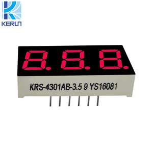 Hornada de la fábrica de suministro de <span class=keywords><strong>0.4</strong></span> pulgadas 3 dígitos vario color de <span class=keywords><strong>7</strong></span> segmentos <span class=keywords><strong>led</strong></span> <span class=keywords><strong>display</strong></span> numérico - Product Image 3