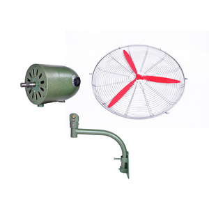 Ventilador de parede industrial do fornecedor do parque elétrico barato do metal montado 20 24 26 30 polegadas livre peças de reposição de alumínio. Vermelho ou oem - Product Image 4