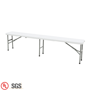Best Price White Plastic 6ft Folding <strong>Bench</strong> <strong>Garden</strong> <strong>Picnic</strong> Patio Portable Folding <strong>Bench</strong> for Outdoor Events - Product Image 1