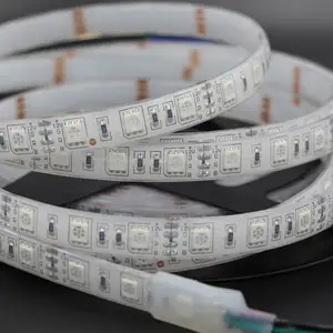 Harga Pabrik 24 V Cuttable 60 Leds/M Kualitas Tinggi Anti-Air 5050 RGB LED Strip LED Tali Ringan CE ROHS untuk Ruang Tamu