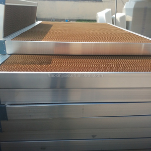 7090 Pequeno Alumínio Quadro Evaporativo Cooling Pad Aço Inoxidável e Papel <span class=keywords><strong>Material</strong></span> para Estufas Agrícolas - Product Image 2