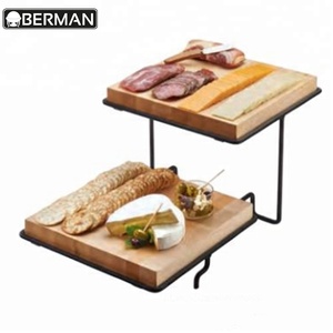Présentoir de buffet en bois <span class=keywords><strong>berman</strong></span>, bol en bois de haute qualité pour restaurant, articles de cuisine commerciale, présentoir de restauration, nouveauté - Product Image 5