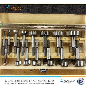 מקצועי טונגסטן פחמן 16 pcs סט Hex shank <span class=keywords><strong>forstner</strong></span> שטוח עץ <span class=keywords><strong>bits</strong></span> ב עץ תיבה - Product Image 3