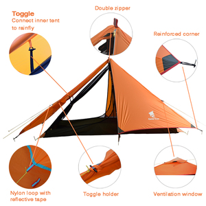 <span class=keywords><strong>20D</strong></span> כילה 1 אדם טיולים Ultralight אוהל