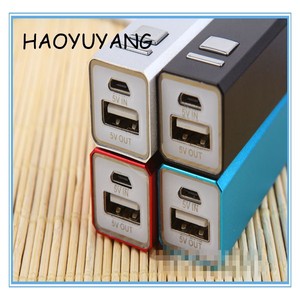 2600 mAh 18650 USB Batería Externa Cargador Portátil Banco de Potencia Tubo Cuadrado Mini Portátil Móvil - Product Image 1