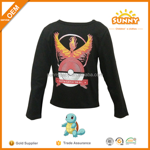 Los bebés Varones camisetas sin mangas Larga Tee Camisas Para Hombre <span class=keywords><strong>Pokemon</strong></span> Patrón Camiseta Larga - Product Image 2