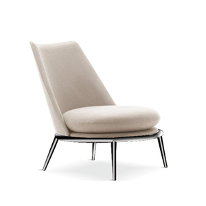 Lussuosa moderna sedia in acciaio inossidabile oro con rivestimento in velluto morbida e comoda poltrona per soggiorno - Product Image 2