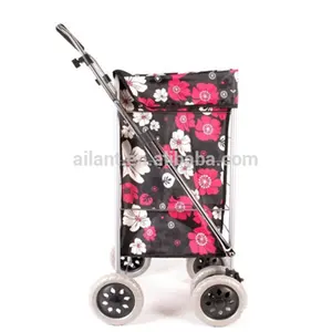 Chariot de courses grande capacité en tissu polyester, chariot de supermarché grande taille à 6 roues, grande capacité en tissu polyester, livraison gratuite, 2020 Uk