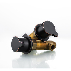 Vòi lavabo gắn trên bồn, màu đen, hai tay cầm, lõi van gốm, <span class=keywords><strong>3</strong></span> lỗ, vòi trộn nước - Product Image 6