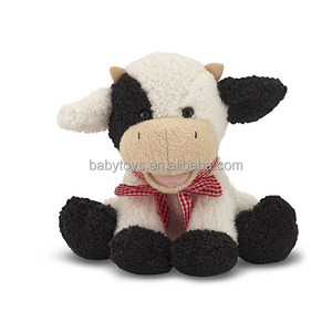 Vache en peluche aux grands yeux mignonne, jouet en peluche vache aux grands yeux - Product Image 2