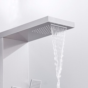 Ensemble thermostatique hydroélectrique Flg en acier inoxydable, panneau de <span class=keywords><strong>douche</strong></span> chauffe-<span class=keywords><strong>eau</strong></span> chaude - Product Image 2