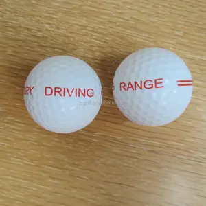 定制标志印刷高性能耐用两件式练习场高尔夫球