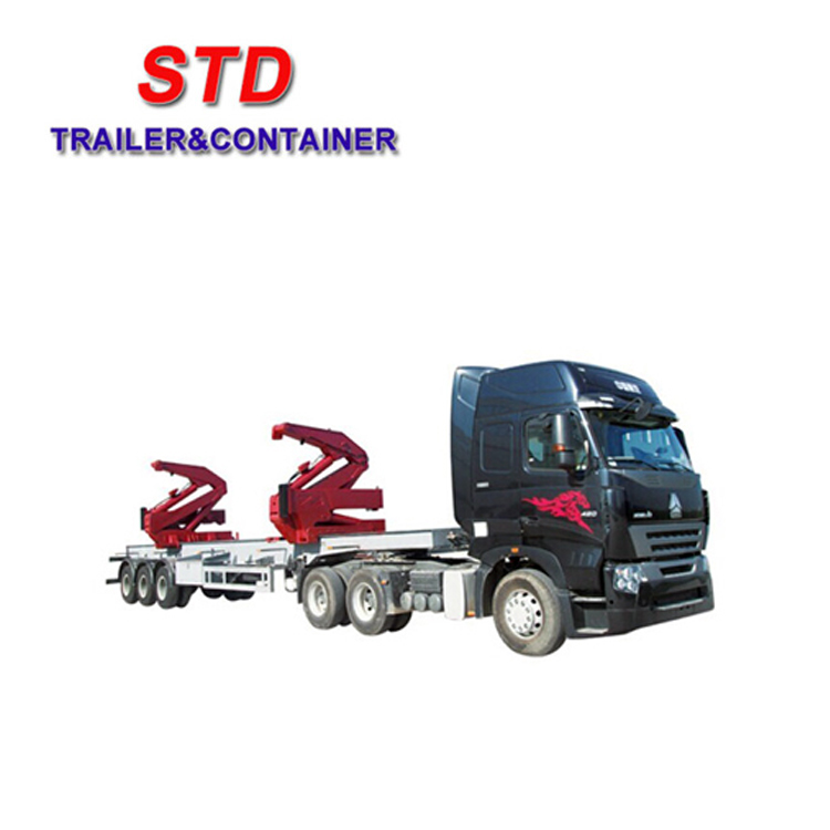 Фирменная Новинка 20 футов боковой подъемник контейнер прицеп контейнер с автоматической загрузкой с низкой платформой на распродажу