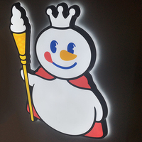 Alibaba — panneau de crème glacée à Led fabriqué en chine, élimination des glace, avec des lettres, modèle pour la chaîne,
