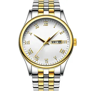 Relógios de luxo de liga, relógio de pulso masculino, clássico, quartzo, relógio de pulso