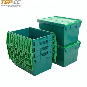 プラスチック容器/プラスチック製ムービングボックス/折りたたみ式スタッカブルトート