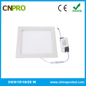 LM-80 6 w 9 w 12 w 15 w 18 w 24 w redondo/cuadrado llevó las luces del panel de techo luz para sala de reuniones - Product Image 4