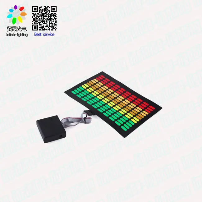 Эквалайзер со звуковой активацией, светящаяся панель el для футболки